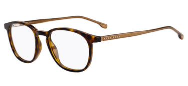 Designer Men Hugo Boss Eyeglasses: 1087/IT - Havana- SpecSMART Eye Clinic (Diagonal View)
